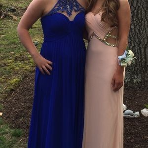 Faviana Pink Prom Dress (Right Side)